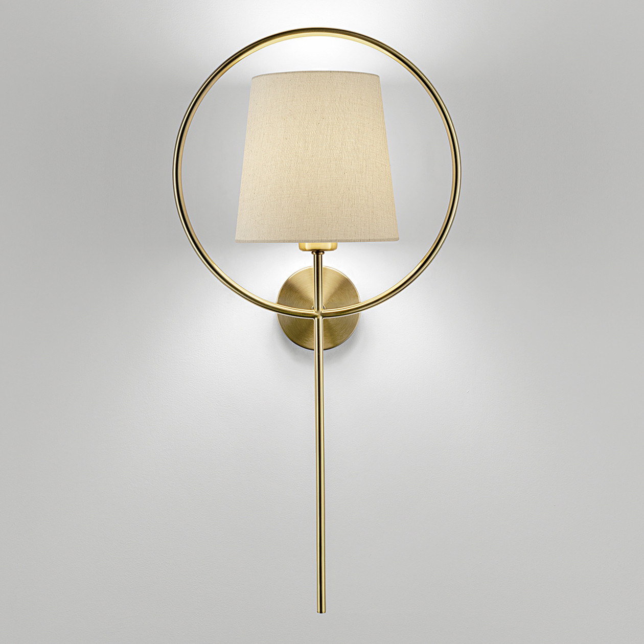 si-23-w1-brb-1 Modern bronze wall lamp with fabric shade WBF07 - Image 3