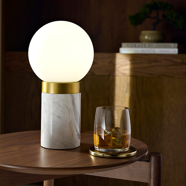 sj-30-tl-bc-4 Compact brass desk lamp with opal glass DBG01 - Image 5