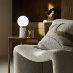 Compact brass desk lamp with opal glass DBG01 - Image 6