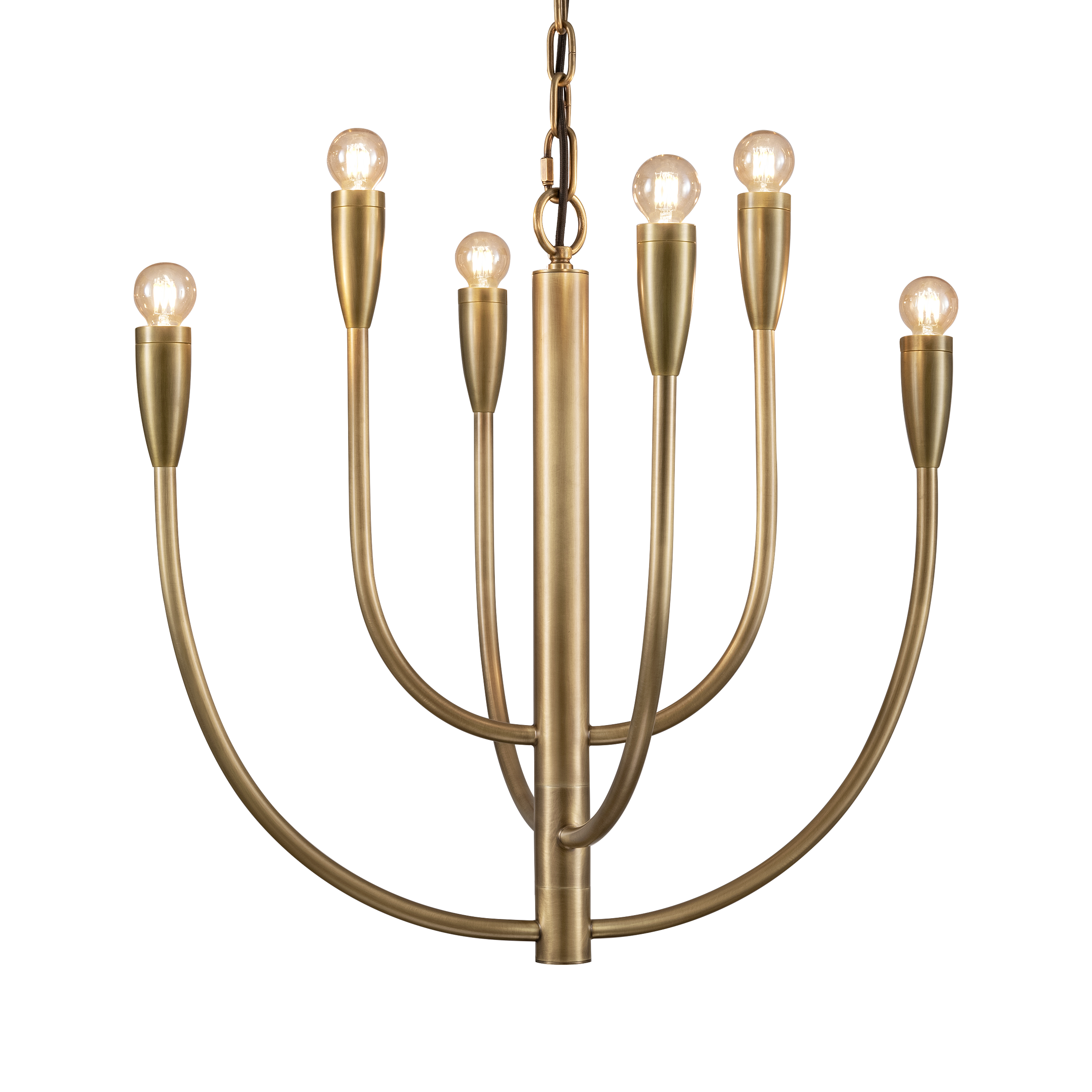 so-70-6-abr-with-xla-led-filgolf-primary Decorative brass chandelier CBN04 - Image 1
