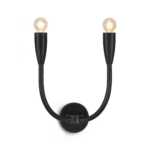 Modern black wall lamp WKN02