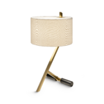 Decorative brass table lamp with acrylic diffuser TBD02
