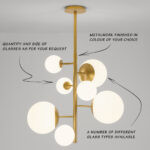 Custom custom chandelier with glass globe CNG14 - Image 3