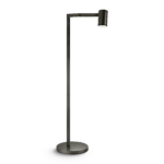 Modern black floor lamp with adjustable head FKA02