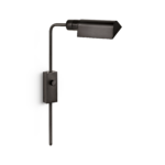 Timeless black reading light with adjustable head RKR43