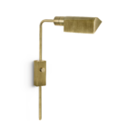 Timeless brass reading light with adjustable head RBR12