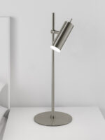Minimalist nickel desk lamp with opal acrylic diffuser DNG01 - Image 3