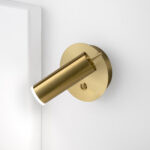 Minimalist bronze wall lamp with reading light WBR07 - Image 3