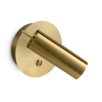 Minimalist bronze wall lamp with reading light WBR07