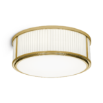 Modern bronze bathroom ceiling light with ribbed detail BBR01