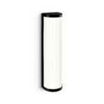 Modern black bathroom wall light with ribbed detail BKR02