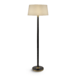 Timeless bronze floor lamp with ribbed detail FBR01