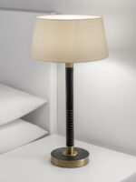 Timeless bronze table lamp with ribbed detail TBR04 - Image 5
