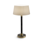 Timeless bronze table lamp with ribbed detail TBR04