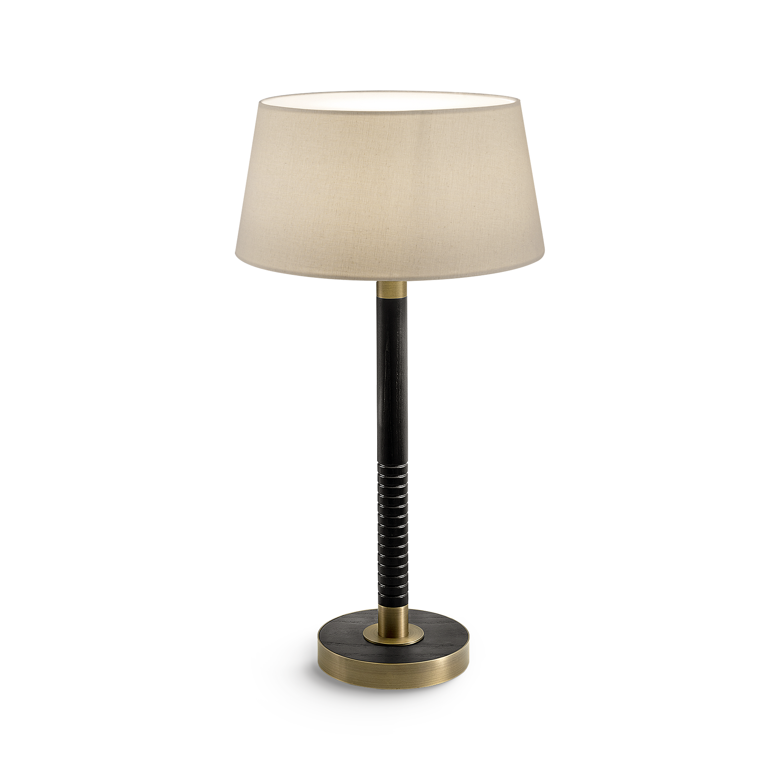 wc-39-tl-eb-gb-primary Timeless bronze table lamp with ribbed detail TBR04 - Image 1