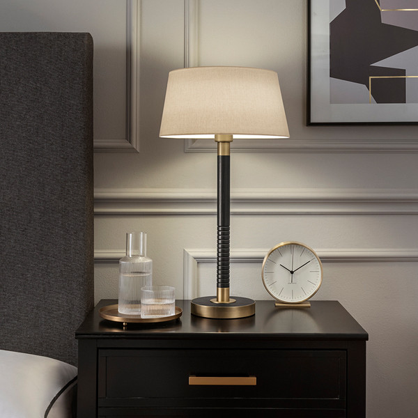 wc-39-tl-eb-gb-secondary Timeless bronze table lamp with ribbed detail TBR04 - Image 2