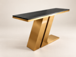 Marble Console with the gold base HT1322