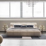 GC2216 - Channel-Tufted Block Headboard Bed