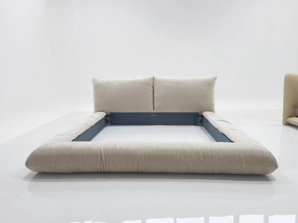GC2430-photo-2 GC2430 - Low Bolster-Frame Bed with Twin Pillow Headboard - Image 2