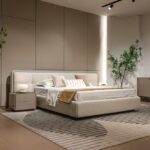 GC2565 - Channel-Tufted Wide Headboard Bed